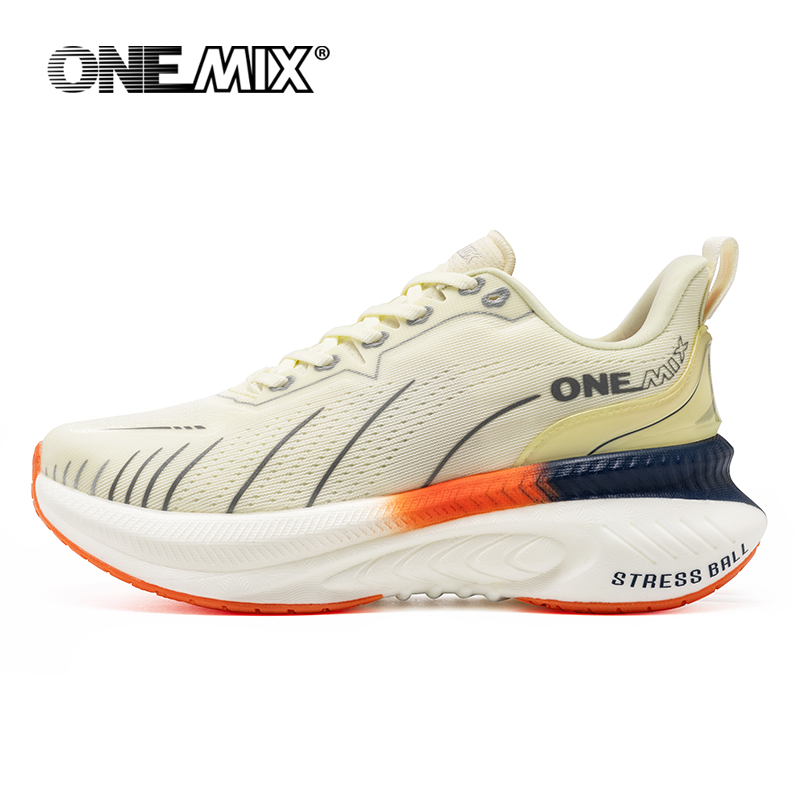 Women Shoes Qc - ONEMIX ホワイトロードランニングシューズ男性用エアクッション屋外スポーツシューズ男性トレーナー夏のジョギングシューズ女性靴