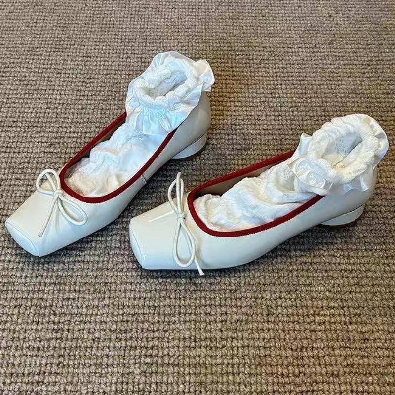 Women Shoes Brand - パテントレザー ファッション メリージェーンシューズ レディース パンプス 浅履き