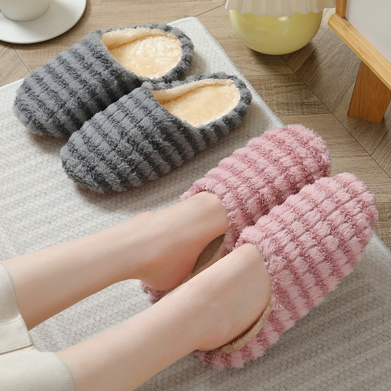 Women Shoes For Winter - おしゃれな和風の春、秋、冬用カップル向け静音ソフトソールホームスリッパ、滑り止め・無音のコットン製スリッパ