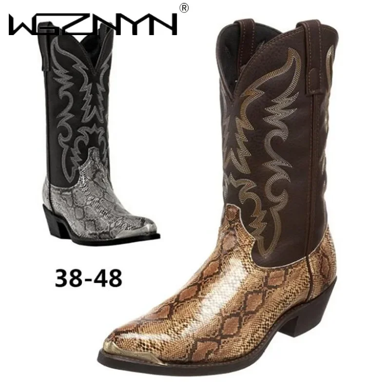 Women'S Shoes Chelsea - 男性女性ミッドカーフブーツ手作りレトロウエスタンカウボーイブーツレジャーカジュアルローファースニーカー乗馬靴 Zapatos Hombres ユニセックス