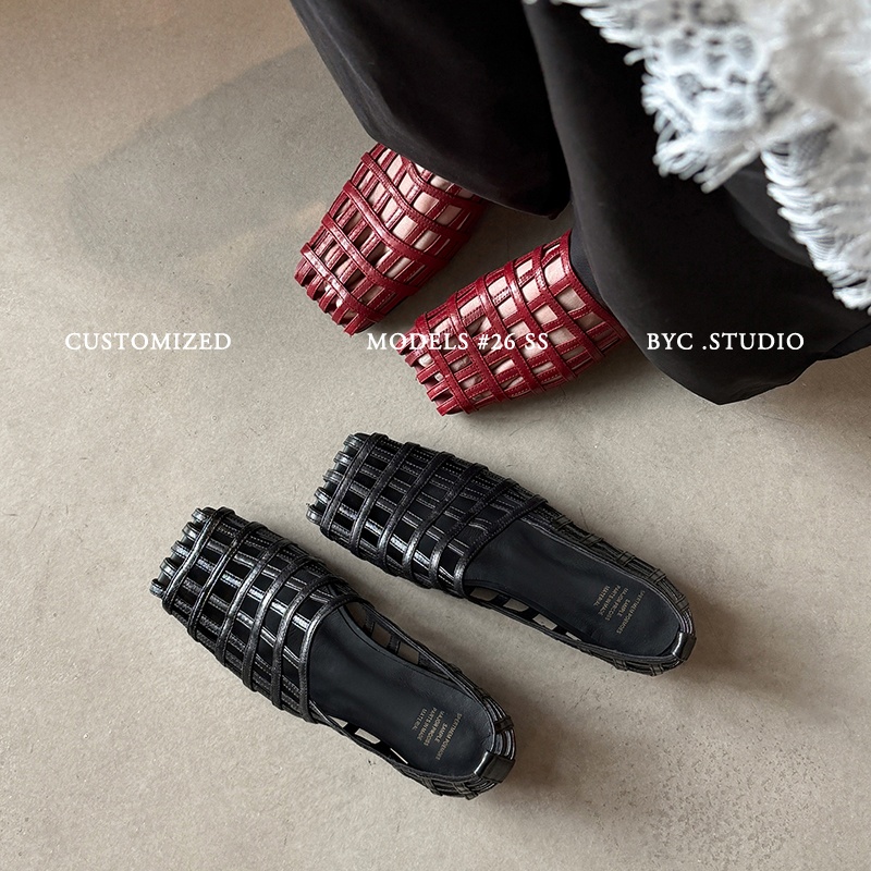 Women'S Shoes Naturalizer - 2026 新しい夏の女性のサンダル天然皮革プラスサイズ 22-25.5 センチメートル織り羊皮スクエアトゥグリッドローヒール女性の靴ファッション