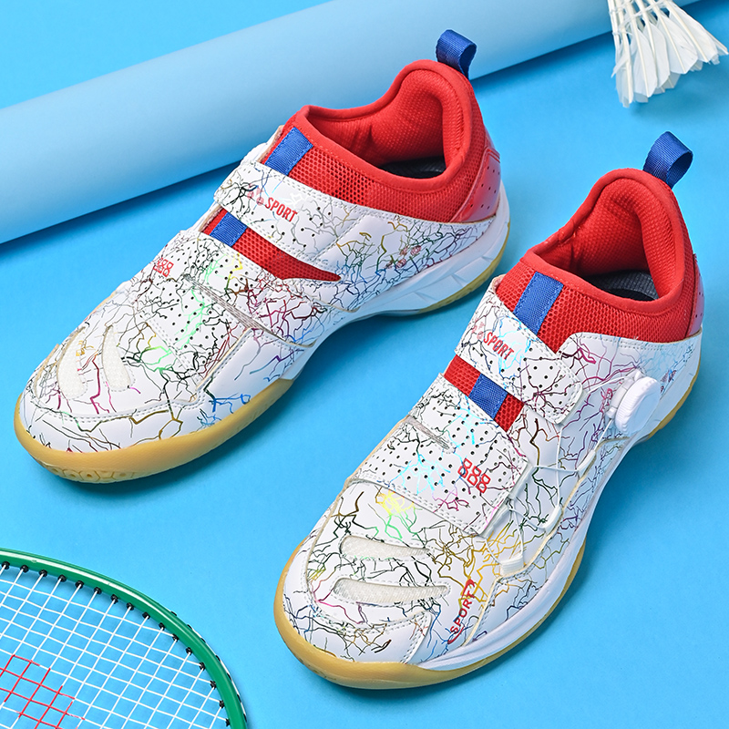 Women'S Shoes Volleyball - プロフェッショナルな男女兼用レザーバドミントンシューズ、カップル用滑り止めトレーニングスニーカー、軽量テニスシューズ、バレーボールスポーツシューズ