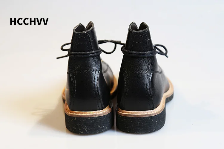 男性と女性のための丸い革の機関車の靴,短い顔の靴,レトロなフ - Women'S Shoes Chelsea のレビューと価格