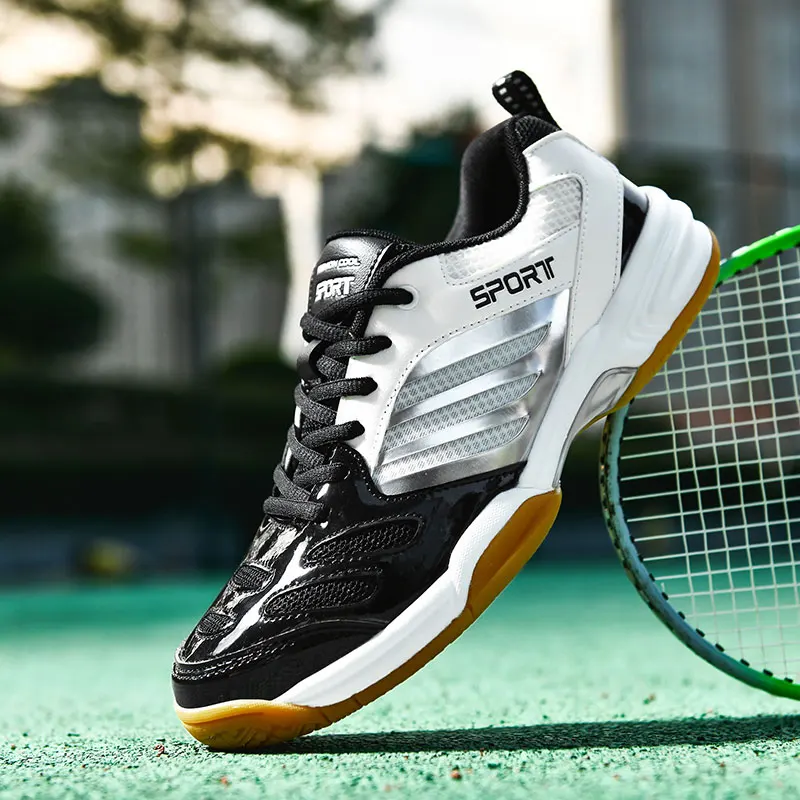 屋外男性テニスシューズコートバドミントンスニーカートレーニン - Women'S Shoes Volleyball のレビューと価格