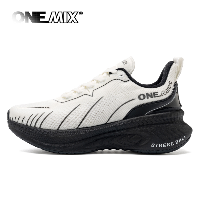 ONEMIX ホワイトロードランニングシューズ男性用エアクッ - Women Shoes Qc のレビューと価格