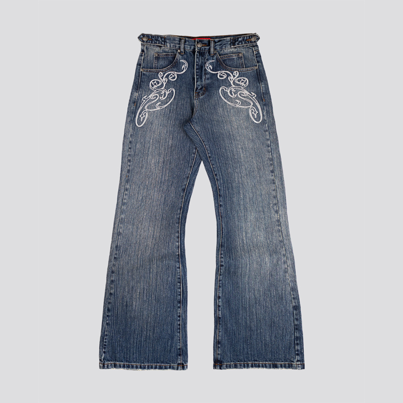 Y2k ブルーオープニングブーツカットジーンズヴィンテージウ - Women Shoes Jeans のレビューと価格