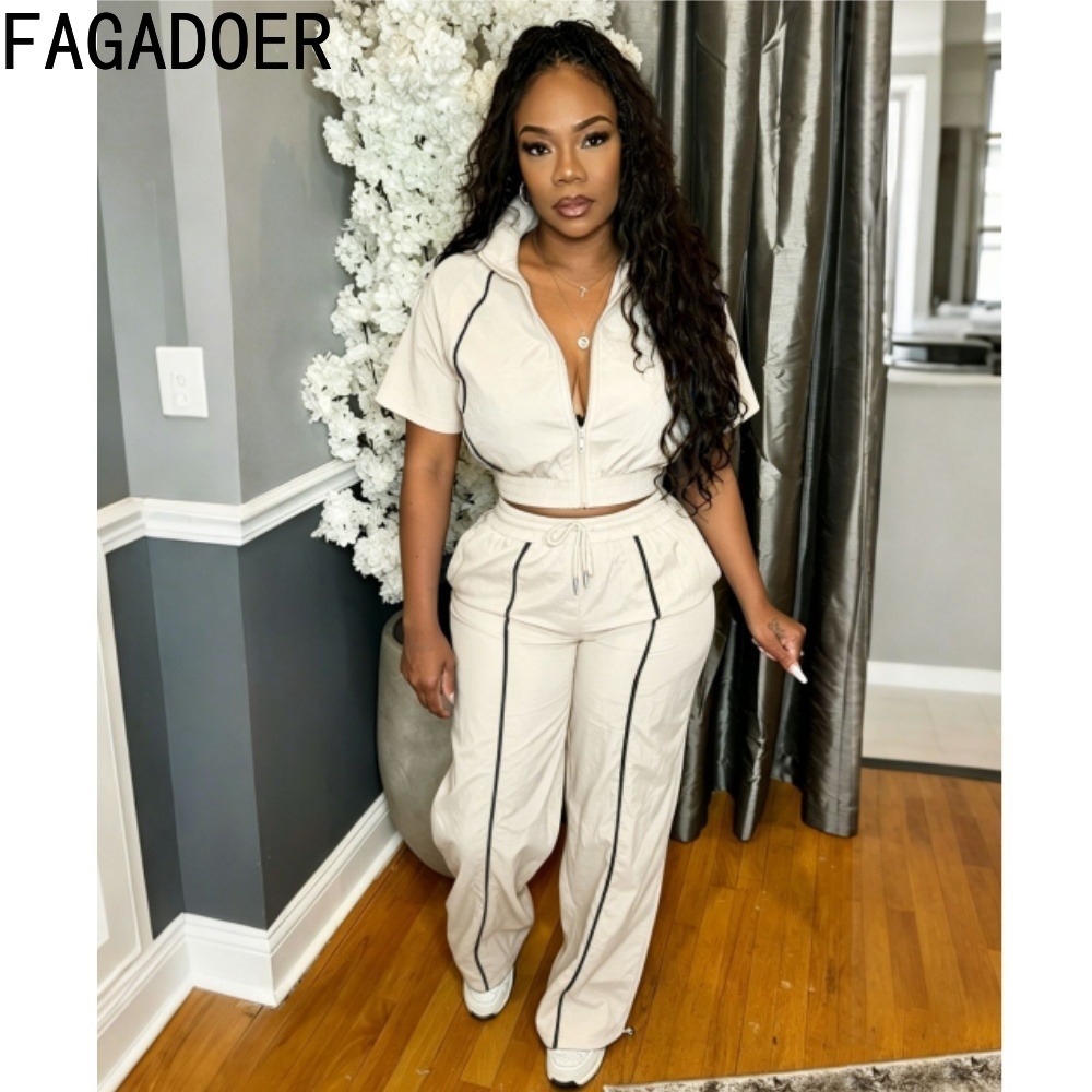 FAGADOER 春秋 レディース セットアップ クロップト - Women Shoes Joggers のレビューと価格