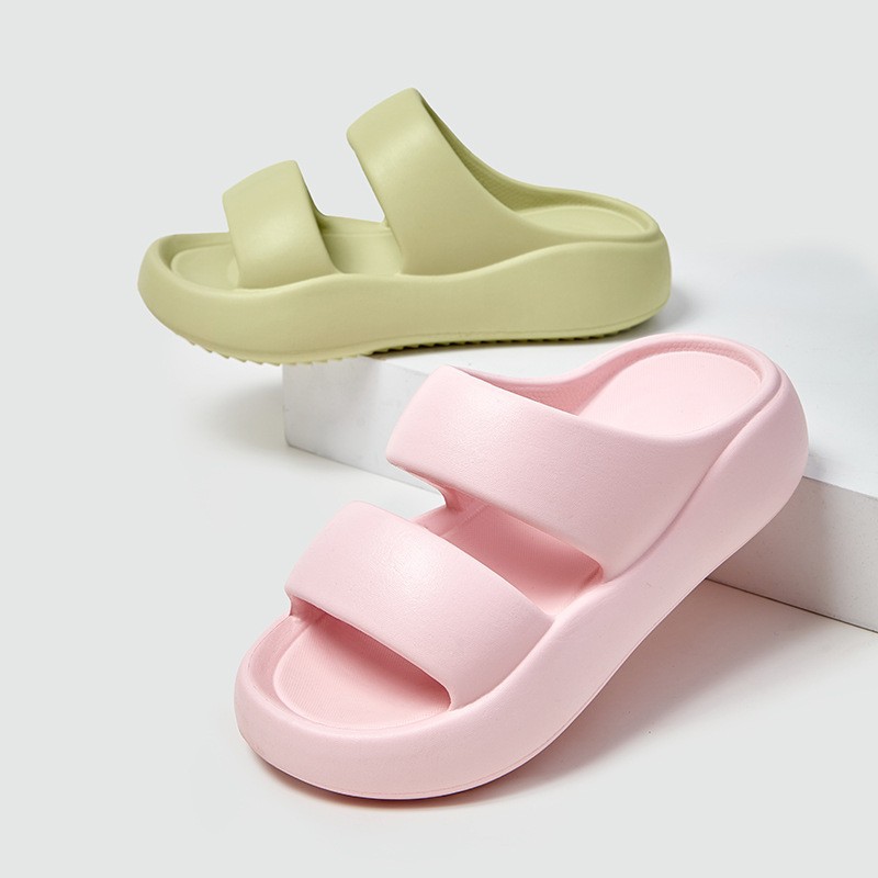 シンプルでスタイリッシュな、厚底のダブルストラップサンダル。 - Women'S Shoes For Flat Feet のレビューと価格