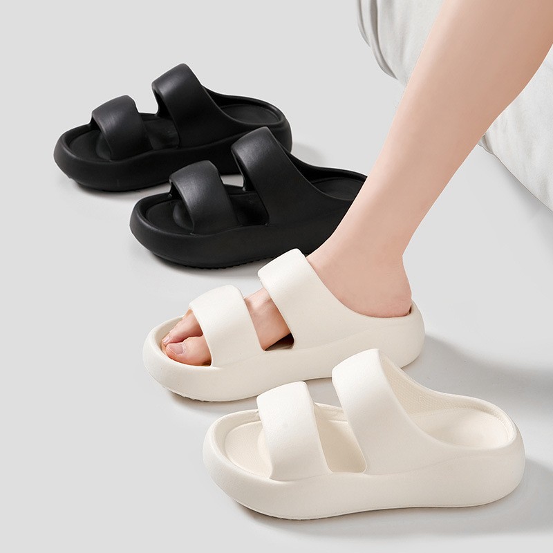 シンプルでスタイリッシュな、厚底のダブルストラップサンダル。 - Women'S Shoes For Flat Feet のレビューと価格