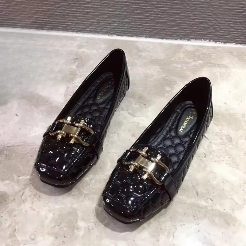 春の新作バレエシューズ レディース ソフトボトム 大きなスク - Loafer Flat Women のレビューと価格