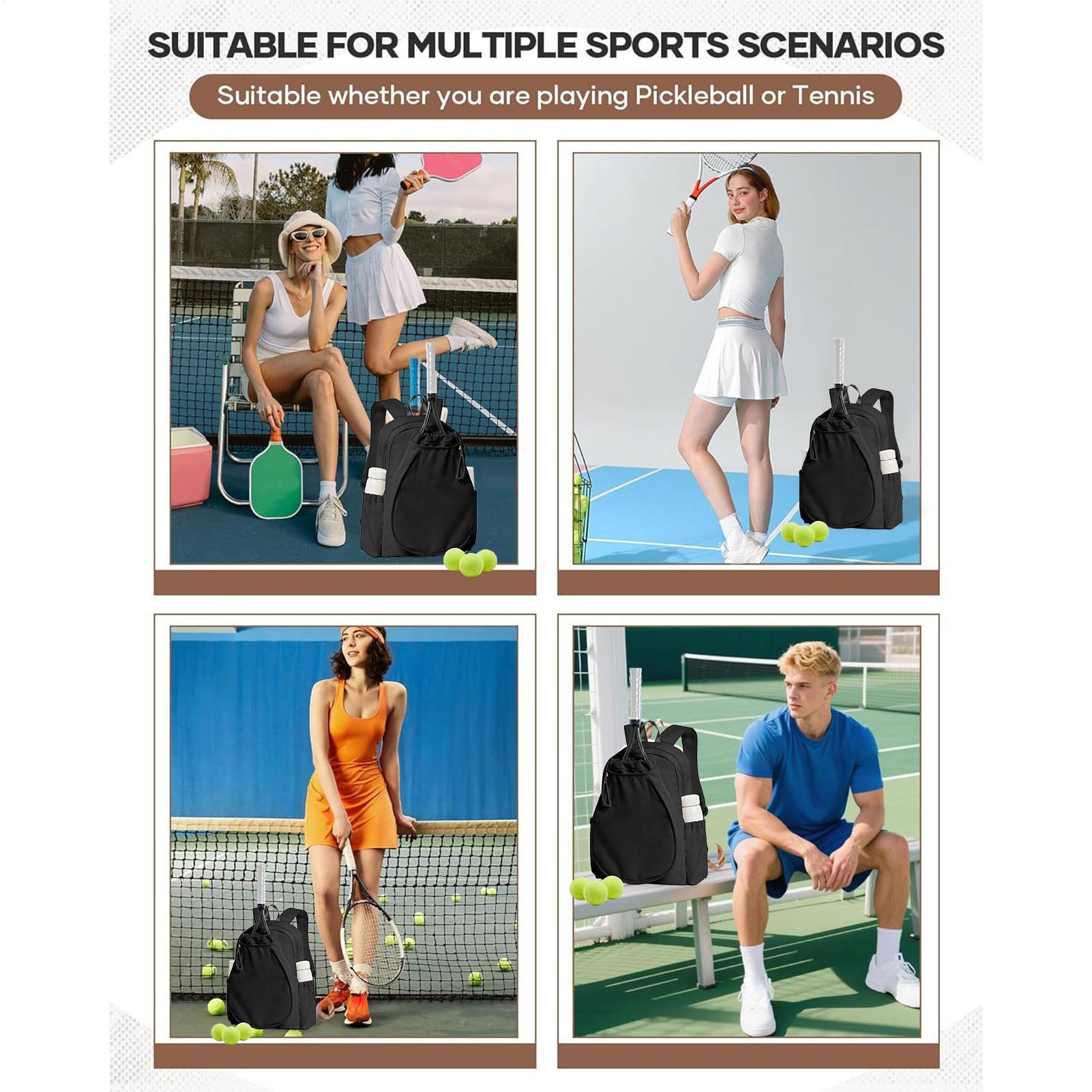 女性用ピックルボールバックパック、ラケット2本収納可能、シュ - Women'S Shoes For Tennis のレビューと価格