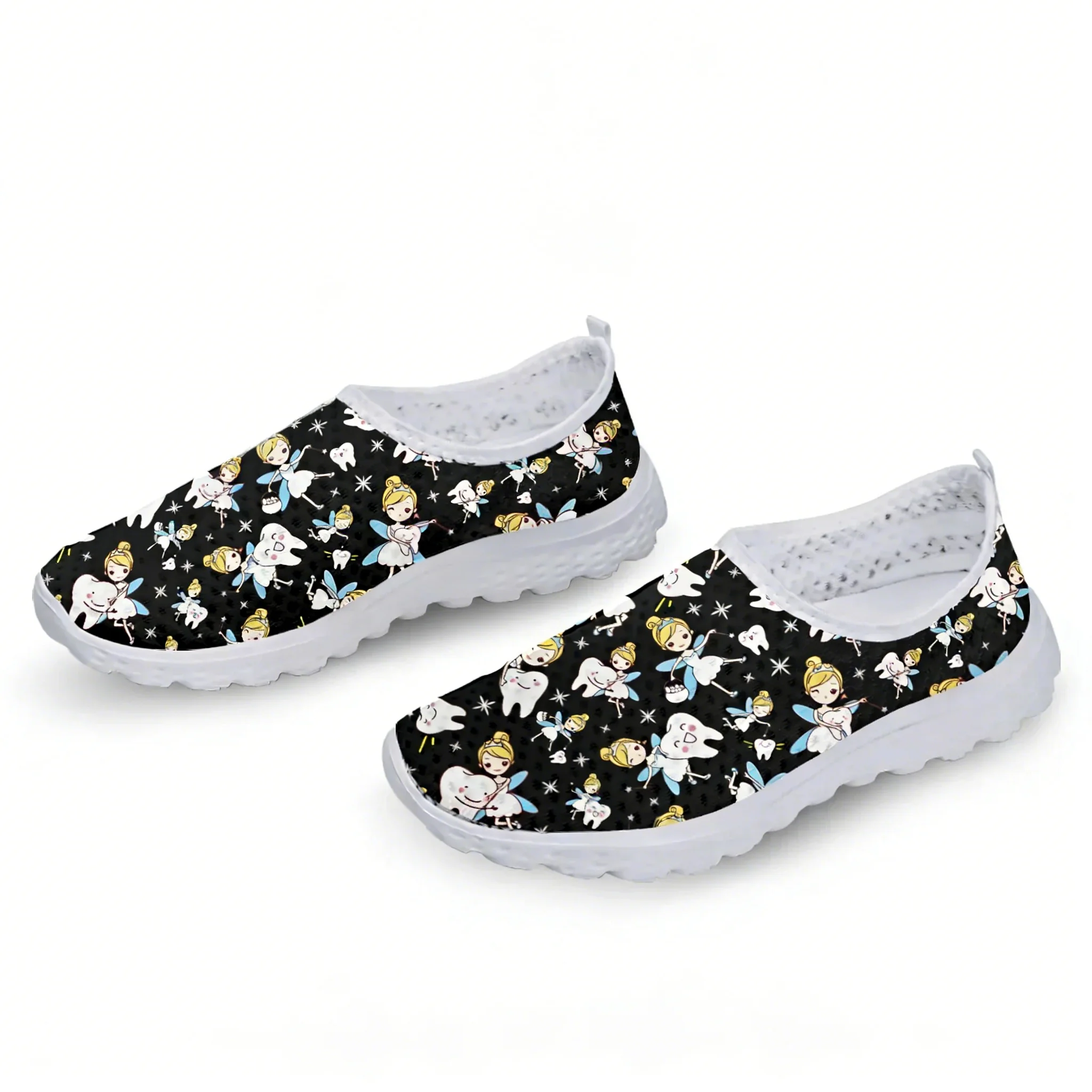 かわいい漫画ナースエルフ/歯メッシュ高品質スニーカー女性男性 - Women'S Shoes For Tennis のレビューと価格