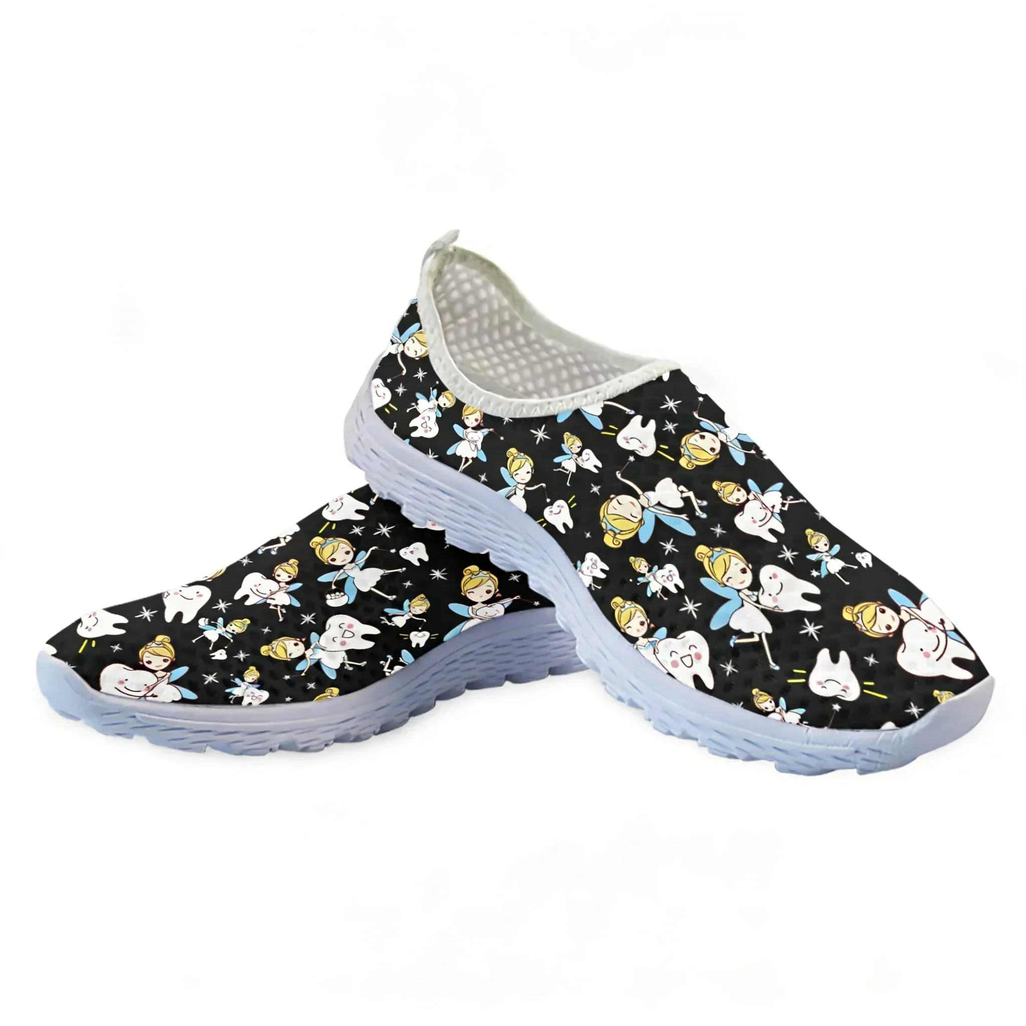 かわいい漫画ナースエルフ/歯メッシュ高品質スニーカー女性男性 - Women'S Shoes For Tennis のレビューと価格