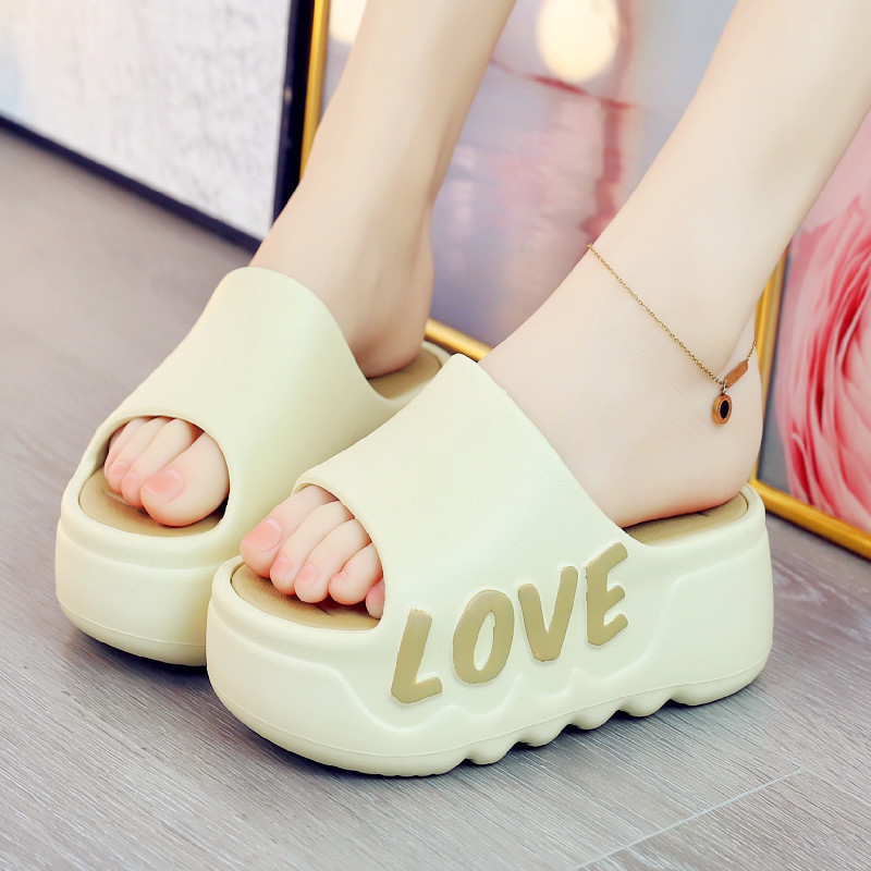 ハイヒール 6 センチメートルプラットフォームスリッパ夏ソフ - Women'S Shoes For Flat Feet のレビューと価格