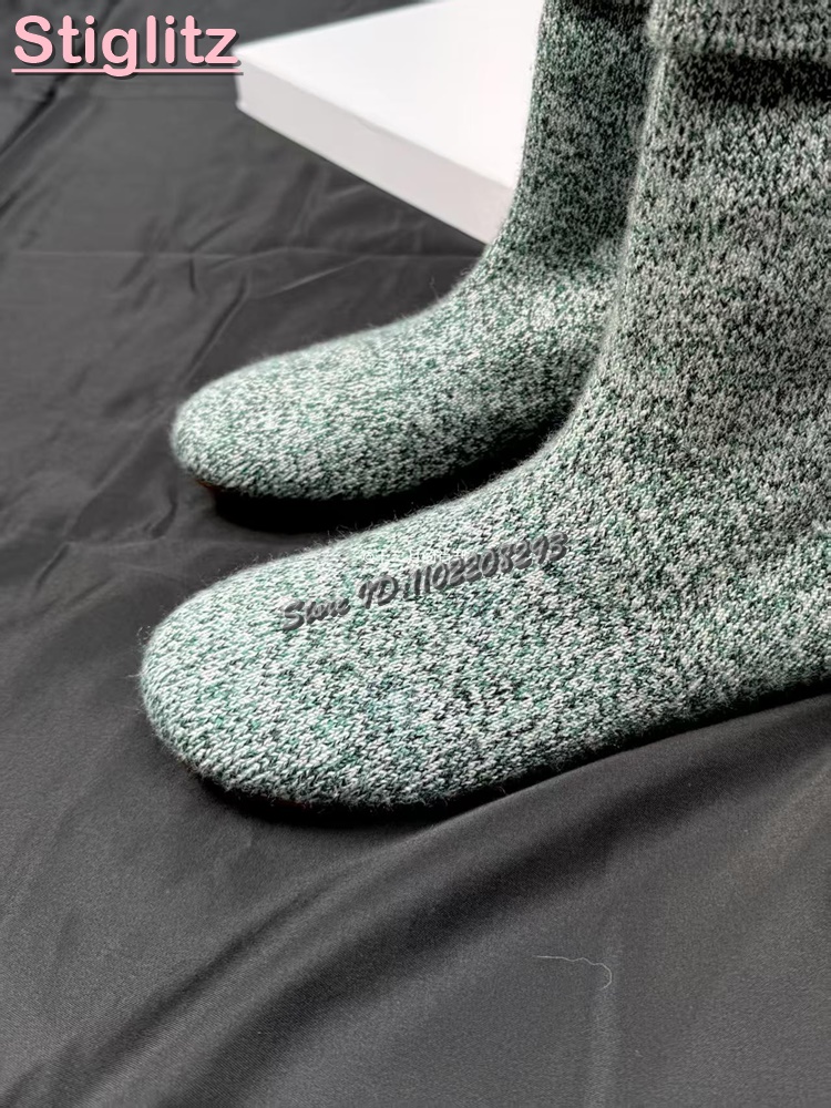 ニットラウンドトゥフラットストレッチブーツソリッドスリッポン - Sock Boot Women のレビューと価格