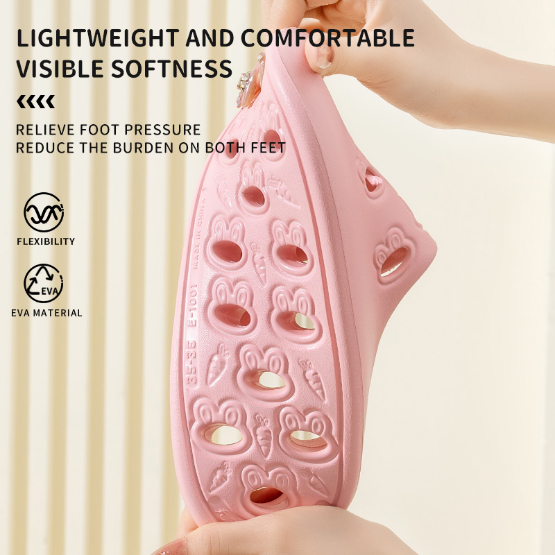 速乾性排水バスルームスリッパ 男女兼用 EVA ソフトソール - Women'S Shoes For Flat Feet のレビューと価格