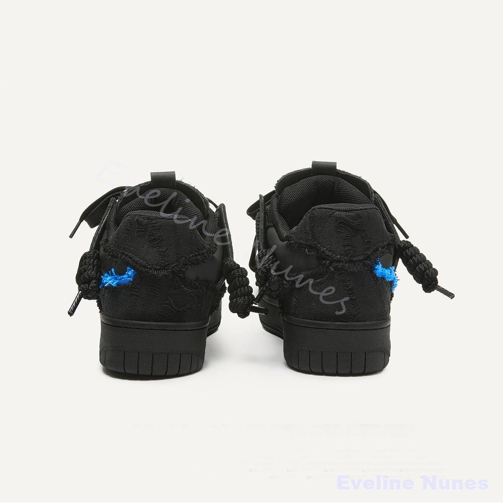 黒のフリンジ加工ローエッジプラットフォームスケートシューズ  - Women'S Shoes Trendy のレビューと価格
