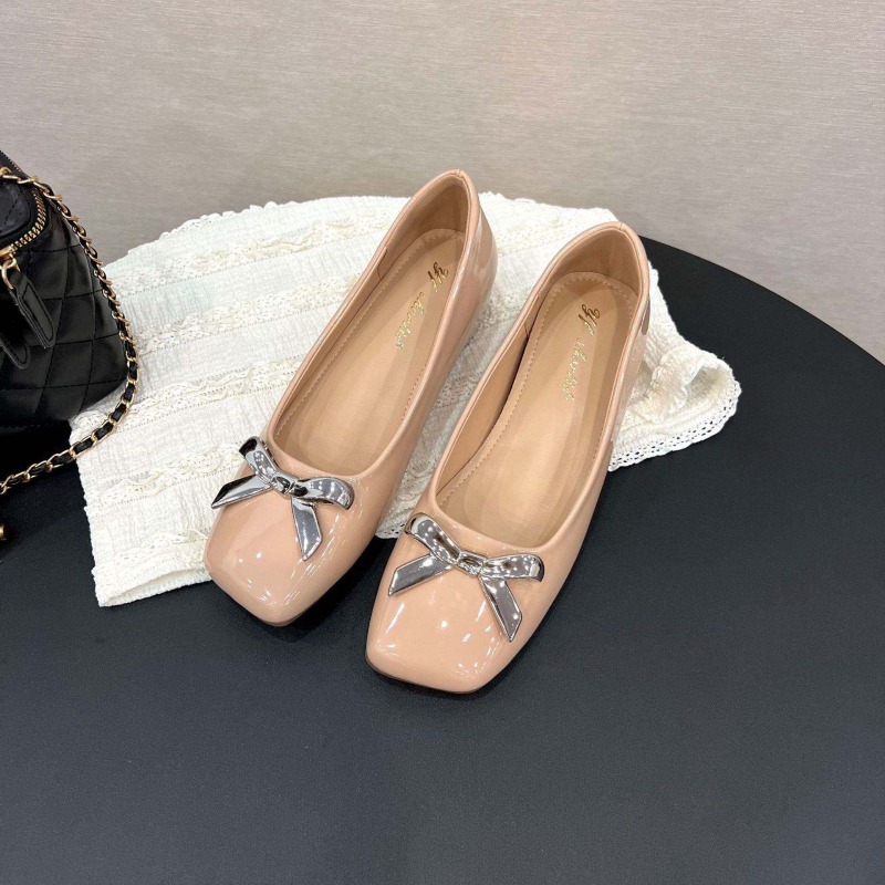 アートスタイルボウフラットシューズレディース夏新作スクエアト - Loafer Flat Women のレビューと価格