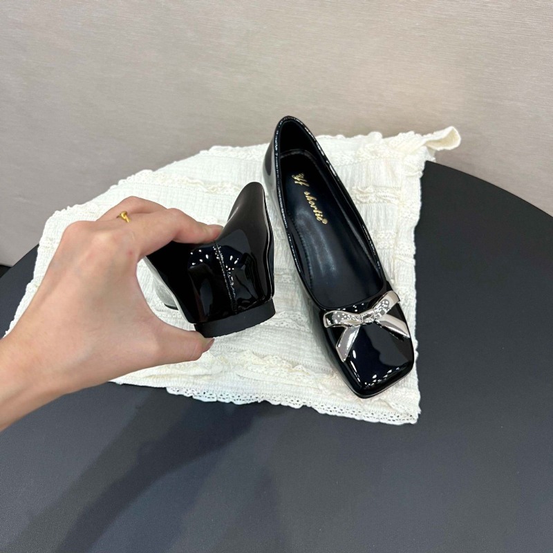 アートスタイルボウフラットシューズレディース夏新作スクエアト - Loafer Flat Women のレビューと価格