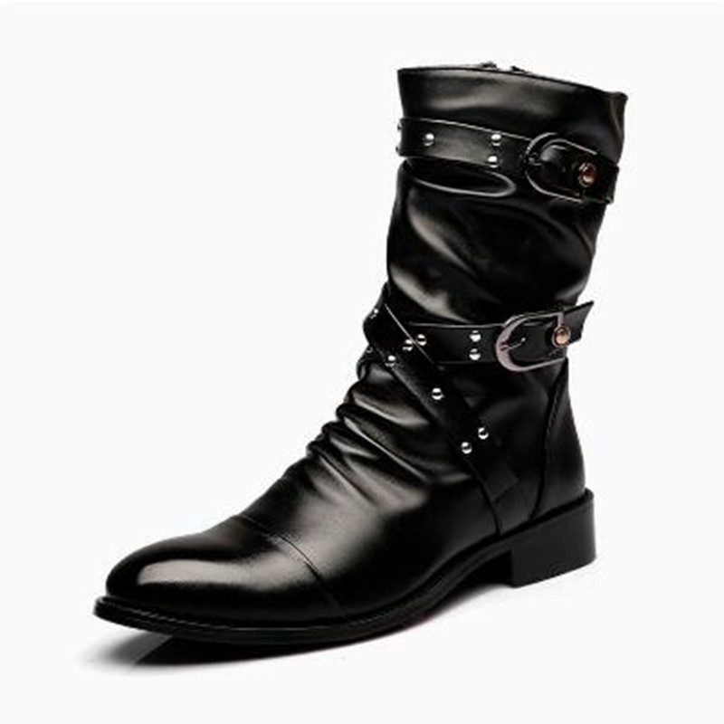 ファッションメンズレザー高品質ミッドチューブブーツクラシック - Women'S Shoes Chelsea のレビューと価格