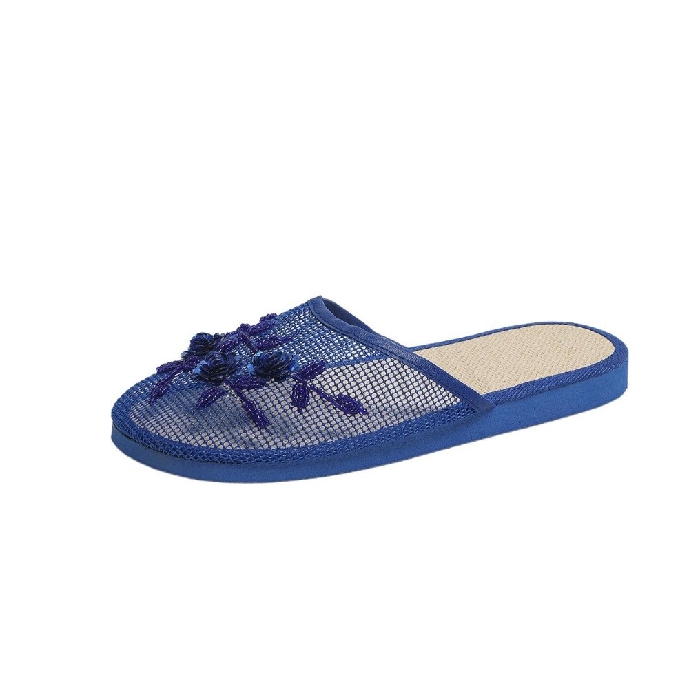 カジュアルな花柄刺繍メッシュサンダル、柔らかな底、通気性のあ - Women'S Shoes For Flat Feet のレビューと価格