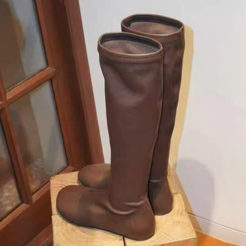 2025年新作 レディース ハイブーツ フラット レザーシュ - Women'S Shoes Chelsea のレビューと価格