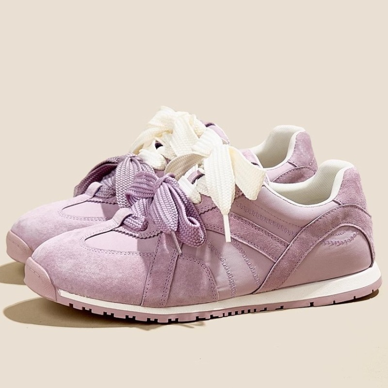 パープル本革カジュアルレディースシューズ2026春夏新スタイ - Women'S Shoes Trendy のレビューと価格