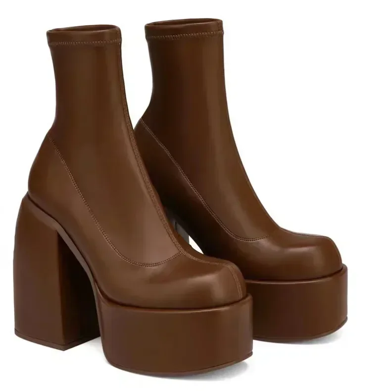 デザイナーアンクルブーツ女性のためのブランドの女性のヒールプ - Women'S Shoes Chelsea のレビューと価格