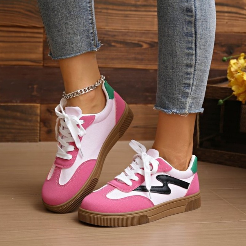 女性テニススニーカーフラットレディースファッション混合色レー - Women'S Shoes For Tennis のレビューと価格