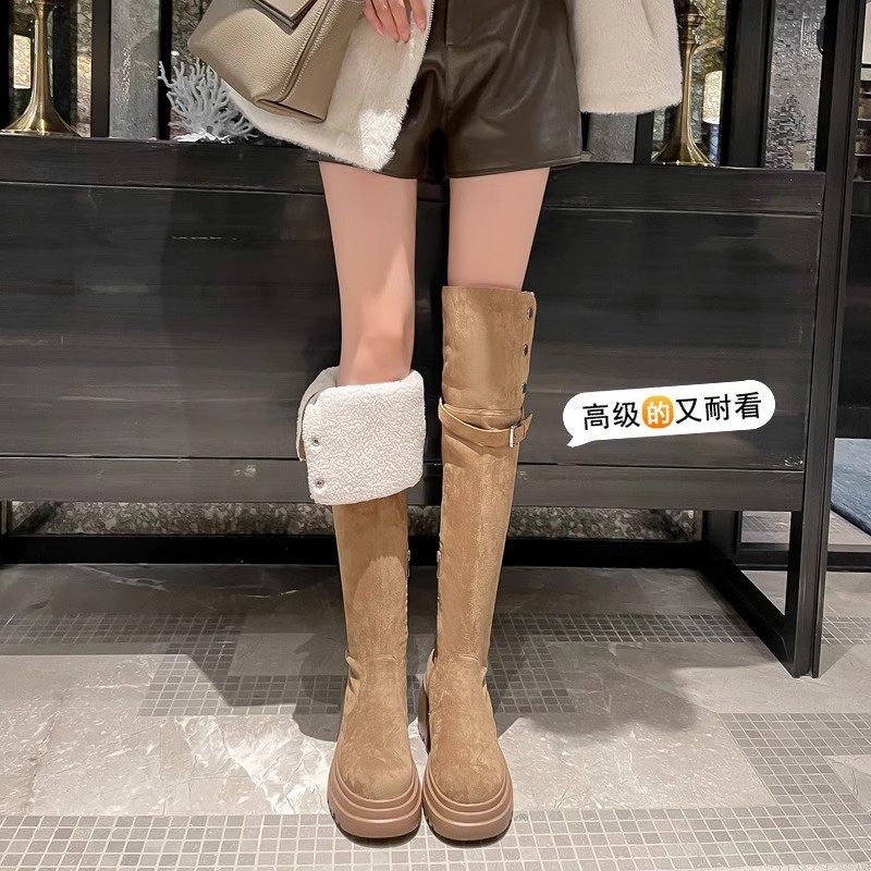 ニーハイブーツ 2025 レトロ ウエスタンブーツ レディー - Sock Boot Women のレビューと価格