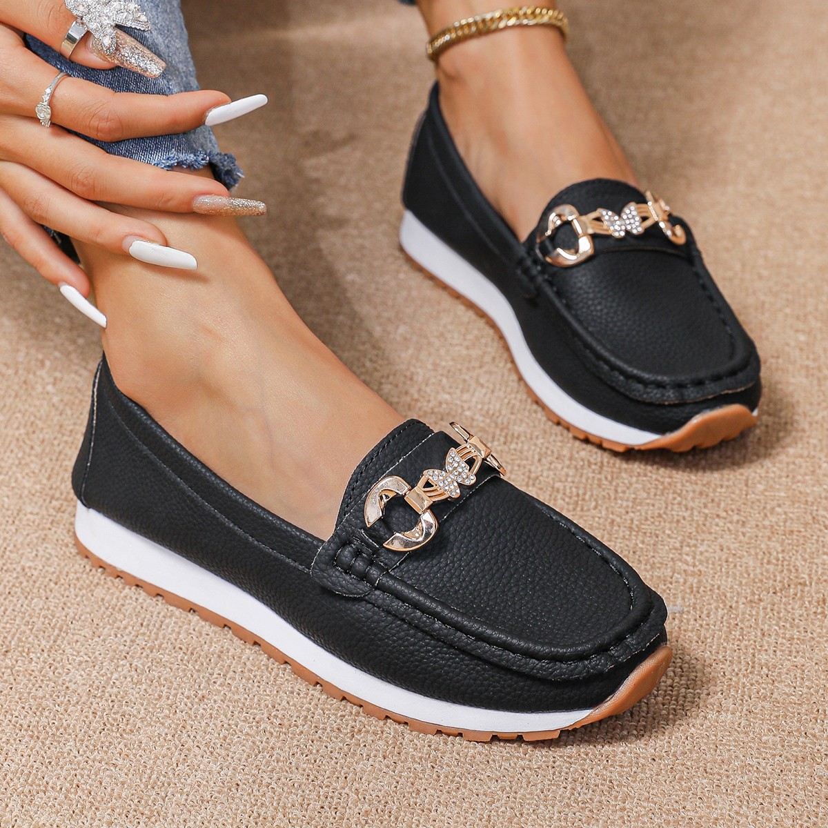 2026年新作 レディース フラットシューズ 春秋 カジュア - Loafer Flat Women のレビューと価格