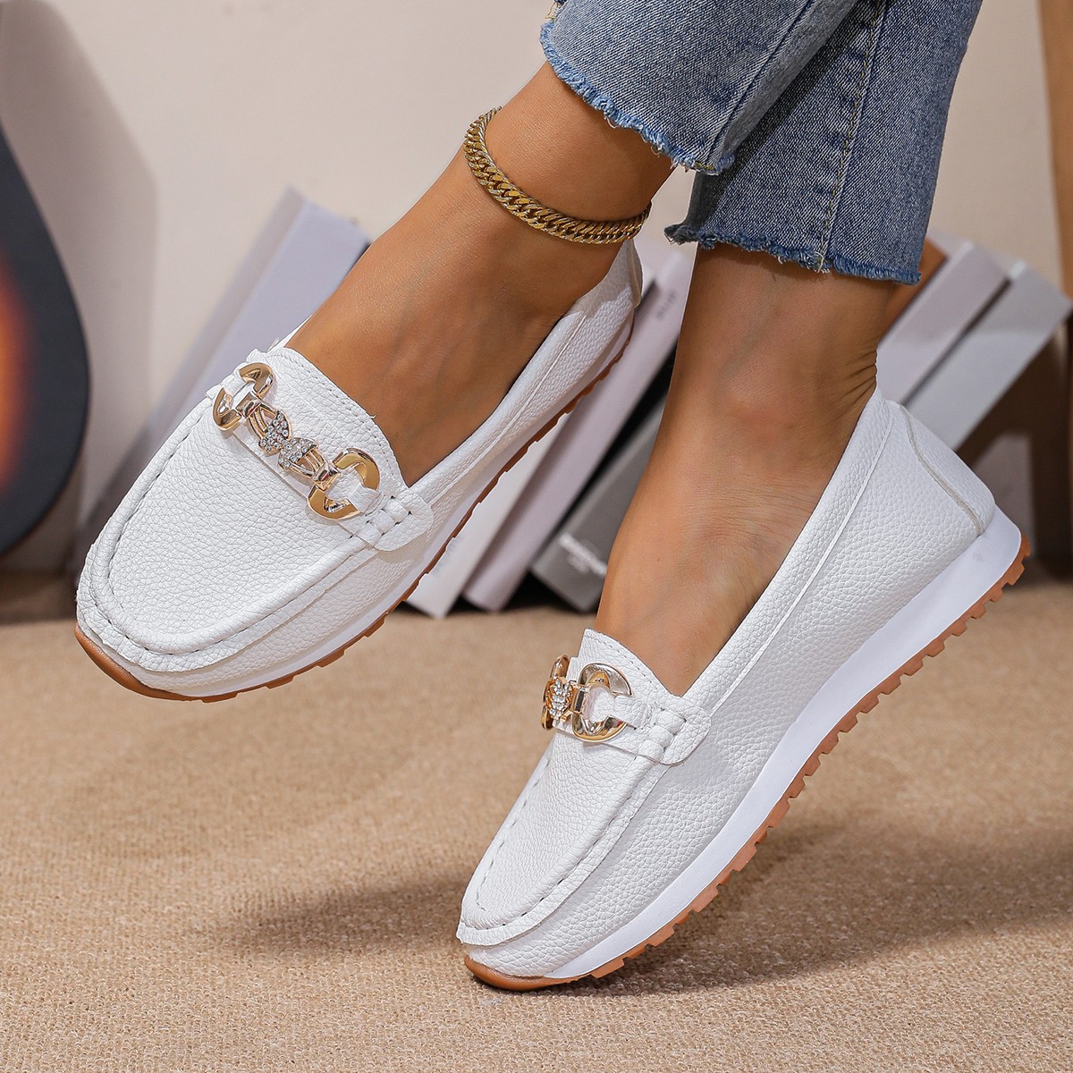 2026年新作 レディース フラットシューズ 春秋 カジュア - Loafer Flat Women のレビューと価格