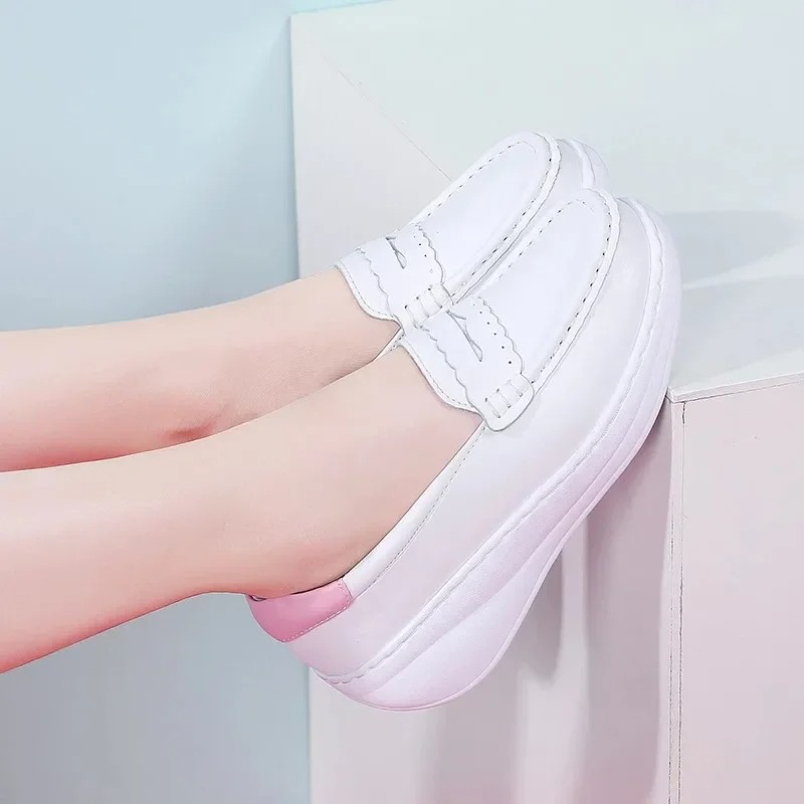 2025年 ホワイトピンク ナーススニーカー スリッポン レ - Women'S Shoes For Tennis のレビューと価格