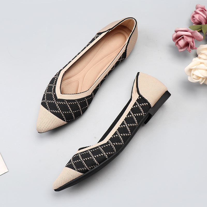 春夏フラットソフトソールエレガントシューズファッションレジャ - Pointed Toe Flat のレビューと価格