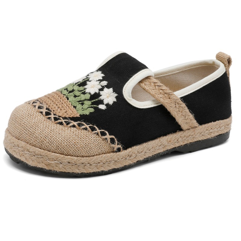 Veowalk-女性用の花が刺繍された手作りのキャンバスシュ - Women'S Shoes Vegan のレビューと価格