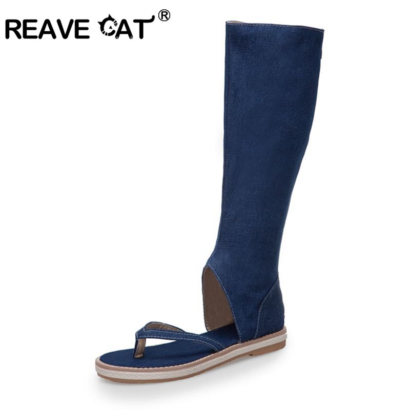 Reave-女性用キャットクリップサンダル,フラットブルージ - Women Shoes Jeans のレビューと価格