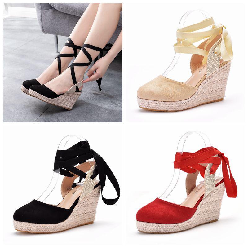 レディース エスパドリーユ プラットフォーム ウェッジサンダ - Espadrille Wedge Shoes のレビューと価格