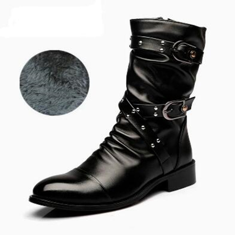 ファッションメンズレザー高品質ミッドチューブブーツクラシック - Women'S Shoes Chelsea のレビューと価格